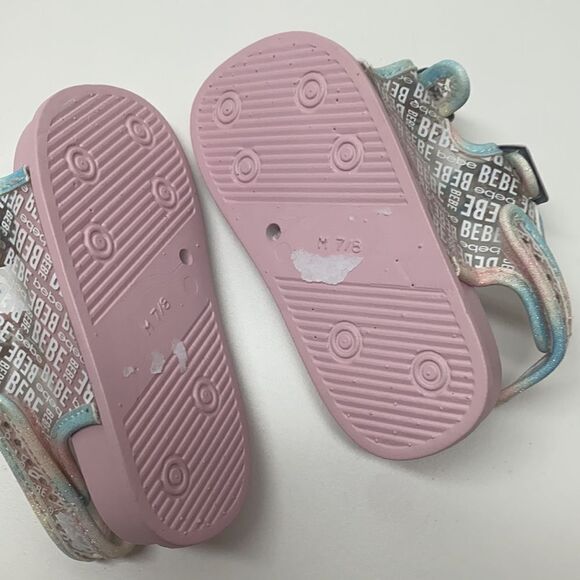 BEBE GIRLS SANDALS KIDS SZ 7/8 New (200) - Picture 4 of 7